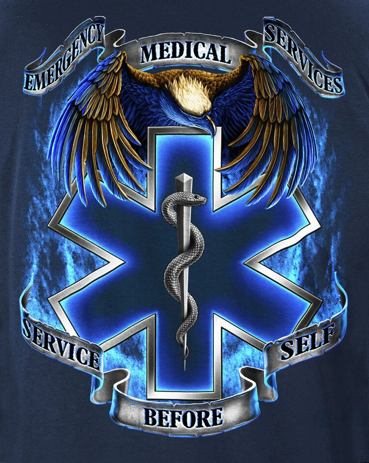 Hot Sale EMS EMT Eagle Star of Life Badge Medical Paramedic Pullover Hoodie New 100% Cotton Comfortable Casual Mens Streetwear