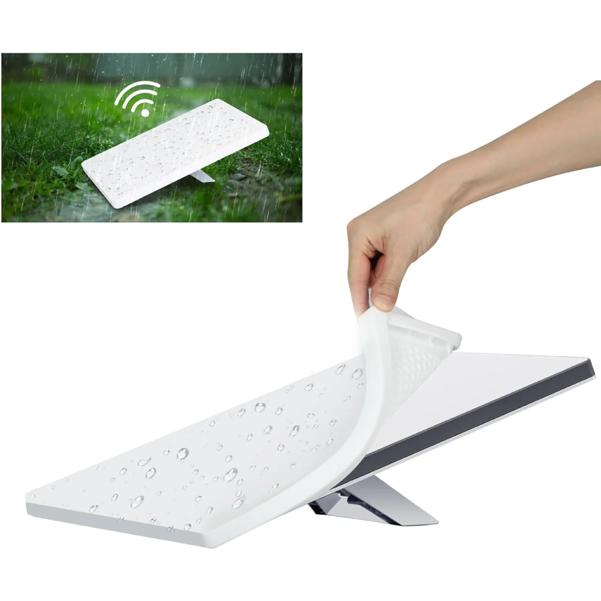 

For Starlink Mini Silicone Protective Cover Soft Silicone Case for Starlink Mini Equipment Outdoor Waterproof Protective Shell