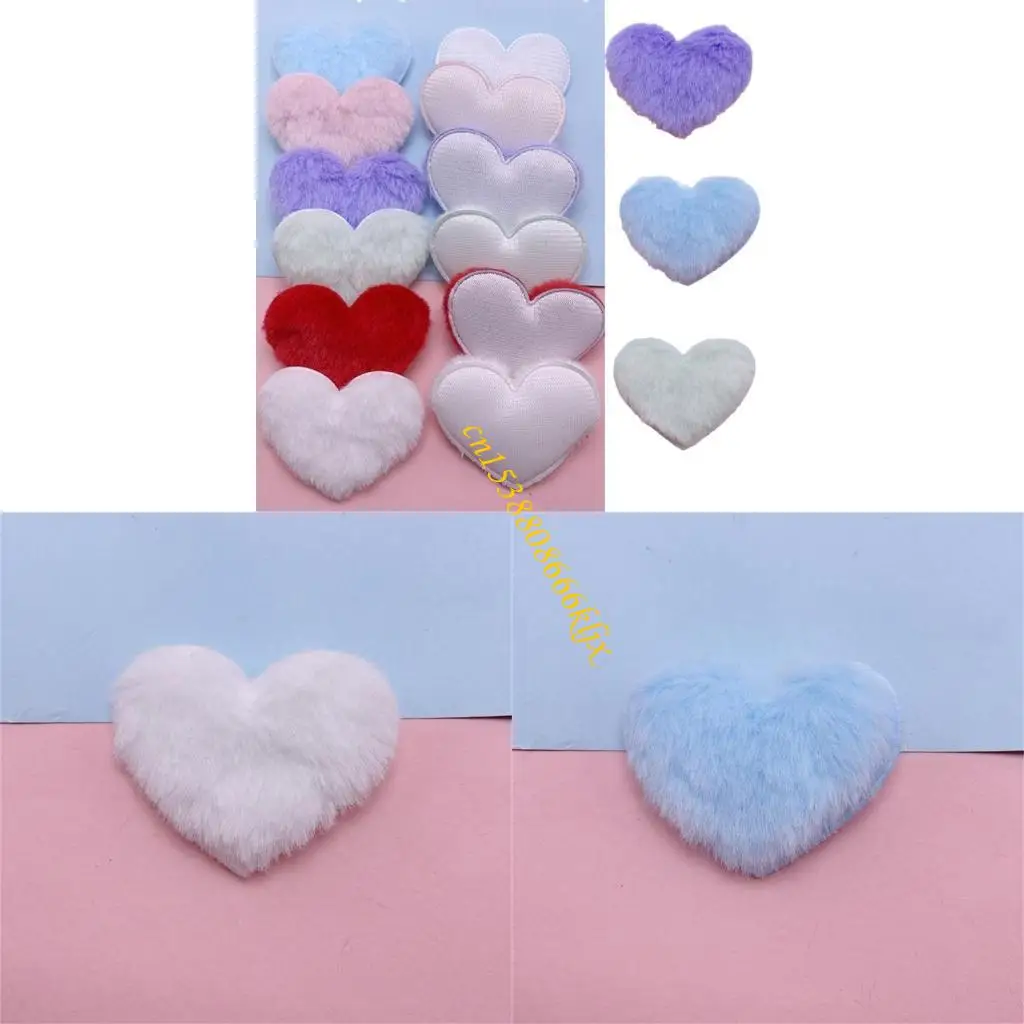 

Accessories for Barrettes Plush Heart for Hair Clip Phone Case Accessories 066C