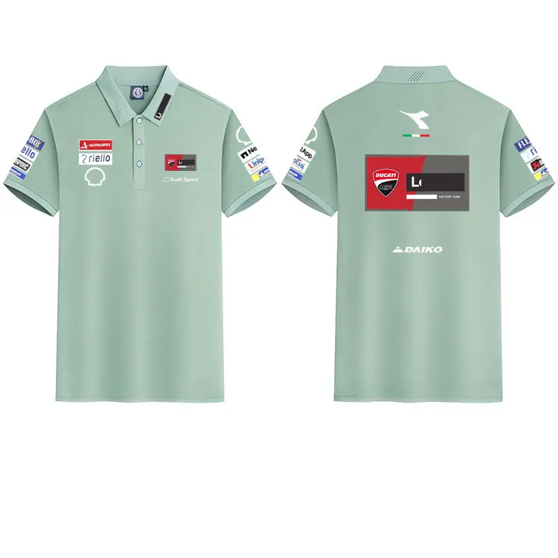 2026 Ducati Racing Polo Shirt T-shirt Men and women Short Sleeve Motorcycle Team Print Casual Summer Motorbike GP Fan Tops view 6