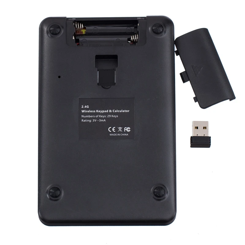 【achetez-maintenant】-clavier-sans-fil-24g-mini-clavier-numerique-usb-sans-fil-2-en-1-avec-calculatrice-clavier-d'affichage-calculatrice-de-bureau