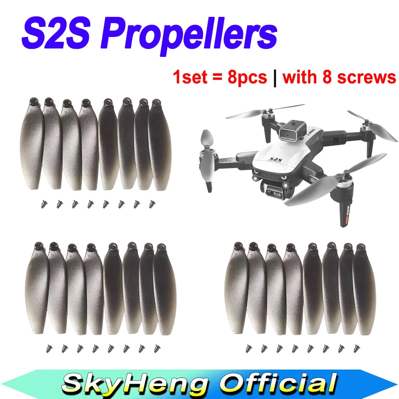 S2S Drone için 8 adet LSRC orijinal S2S pervaneler yedek kürekler S2S yedek bıçak aksesuarları parçaları