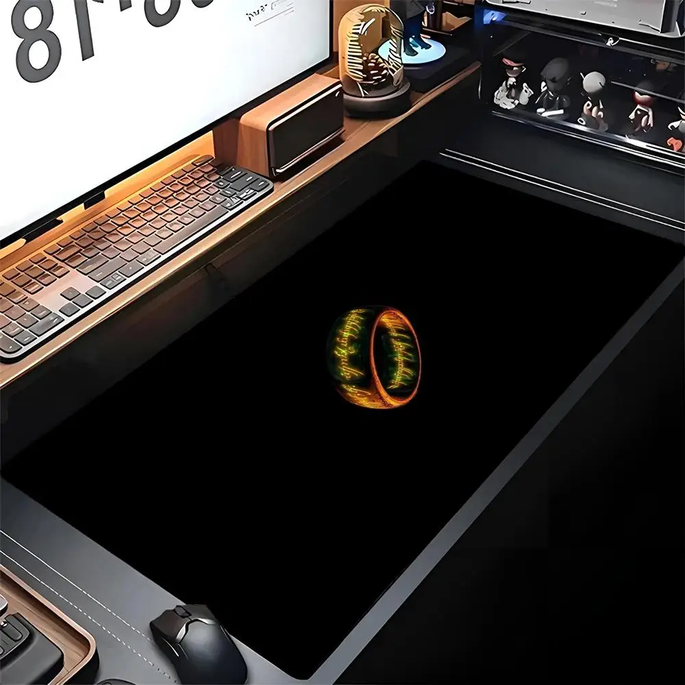 

T-The L-Lords Of The R-Rings Mouse Pad Edge Big Gaming Locking Computer Gamer Large Rubber Art Mousepad Laptop Desk Gifts Mat