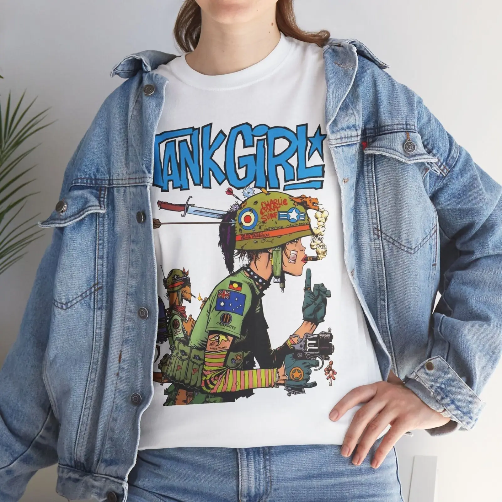 

Tank Girl Shirt- Tank Girl Feminist Charlie Don't Surf Meme Shirt, Unisex S-5XL