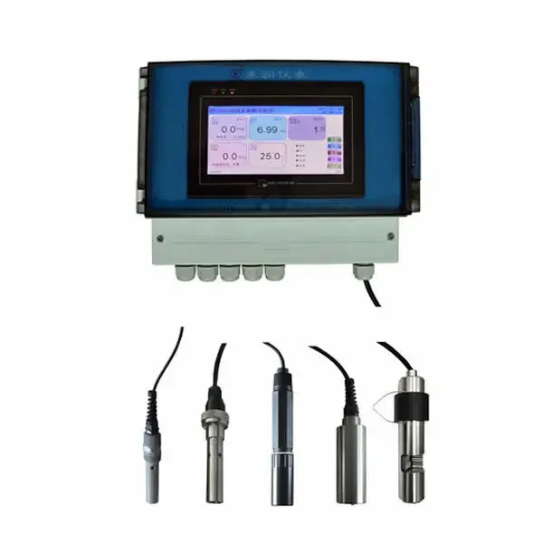 Industrial Water Quality Monitor with pH Sensor Conductivity Dissolved Oxygen Turbidity COD Water Meter