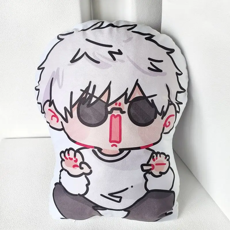 Juego de Anime Satoru Gojo Cosplay relleno suave almohada sofá respaldo cojín juego regalo