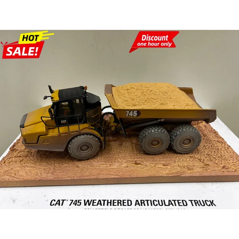 

DM 1:50 for CAT 745 Caterpillar Articulated Truck Muddy Edition Alloy Construction Vehicle Model 85704
