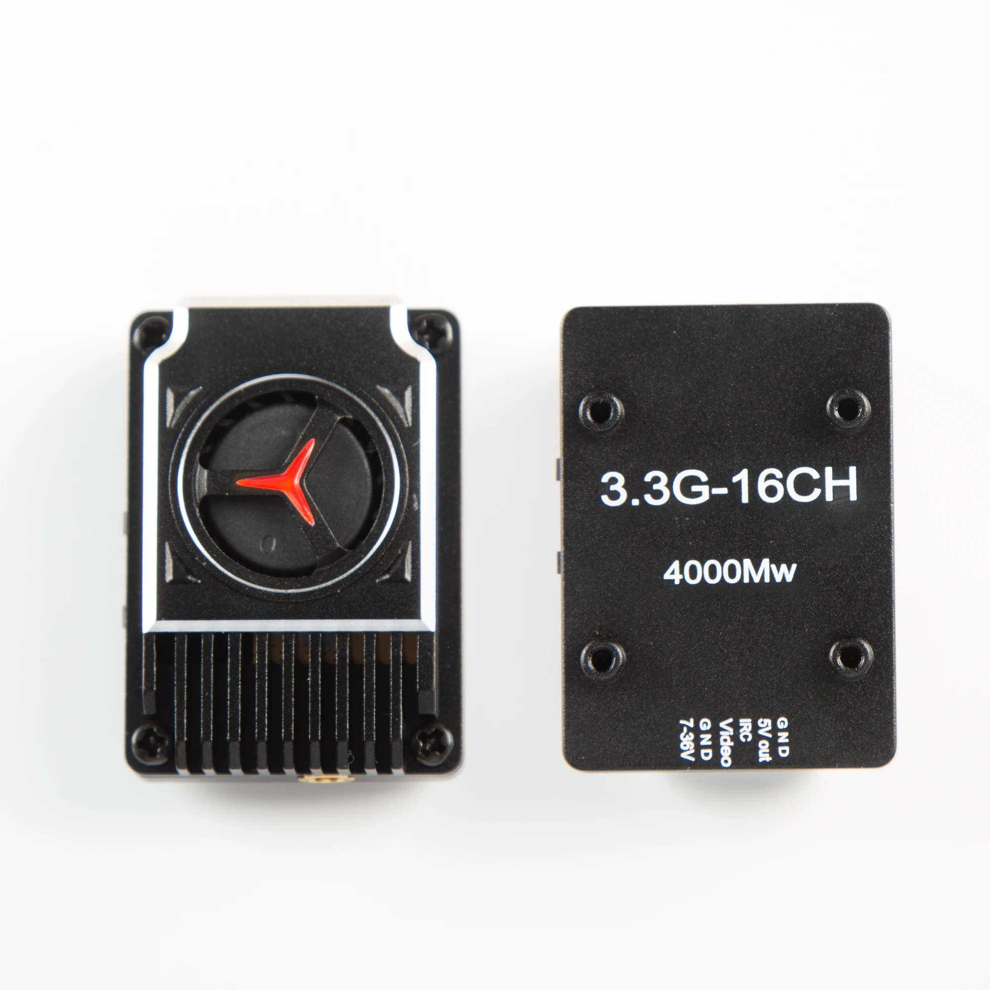 3.3G 4W VTX 7-36V Video Transmitter Supports IRC Tramp Protocol 3.3GHz Glasses VRX Module for Skyzone/fatshark FPV Glasses Parts