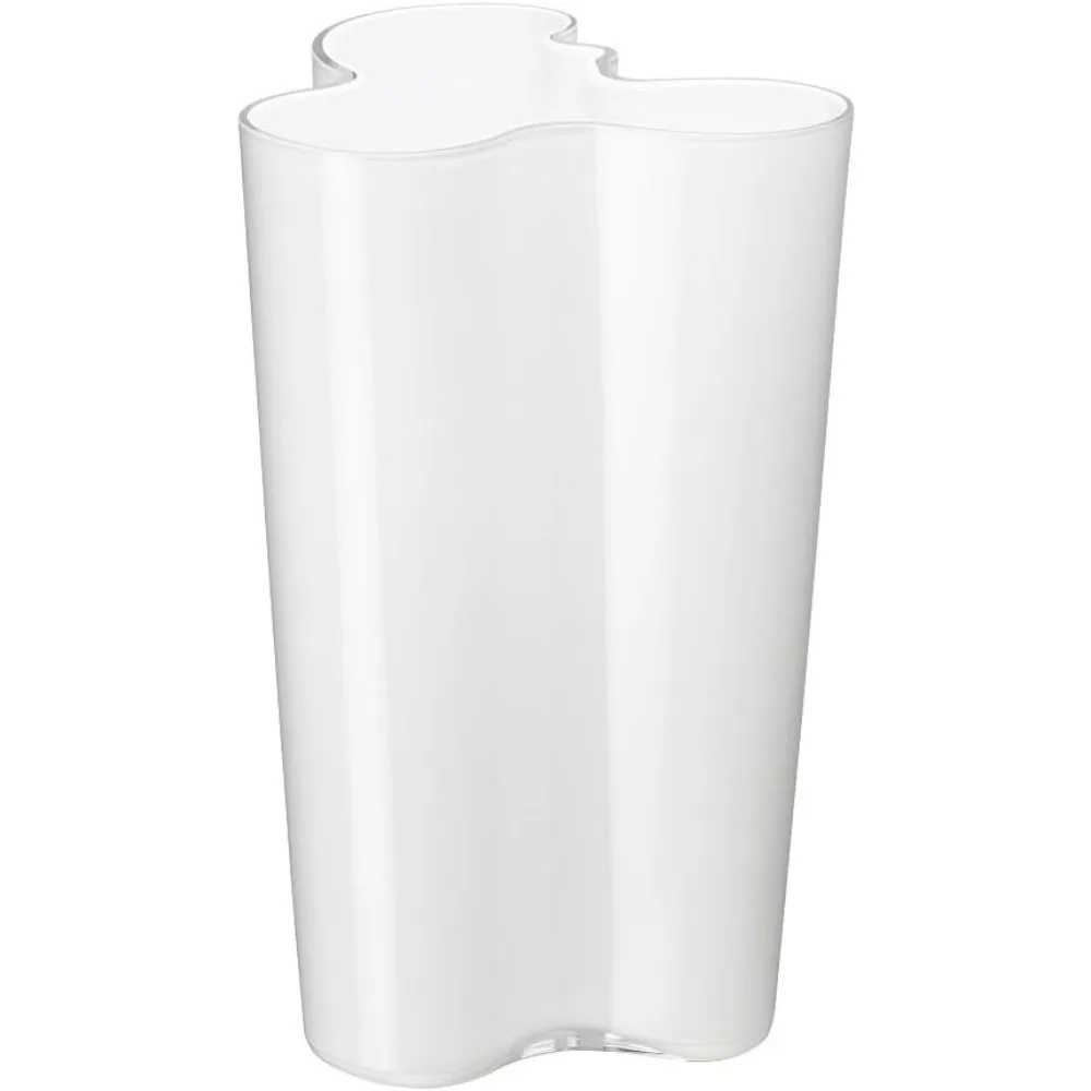 

Finlandia 10-Inch White Glass Vase