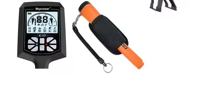 Melhor Detector de Metais Recarregável Skycruiser X37, Máquina de Detecção de Metais para Caça ao Tesouro, Detector de Ouro Subterrâneo