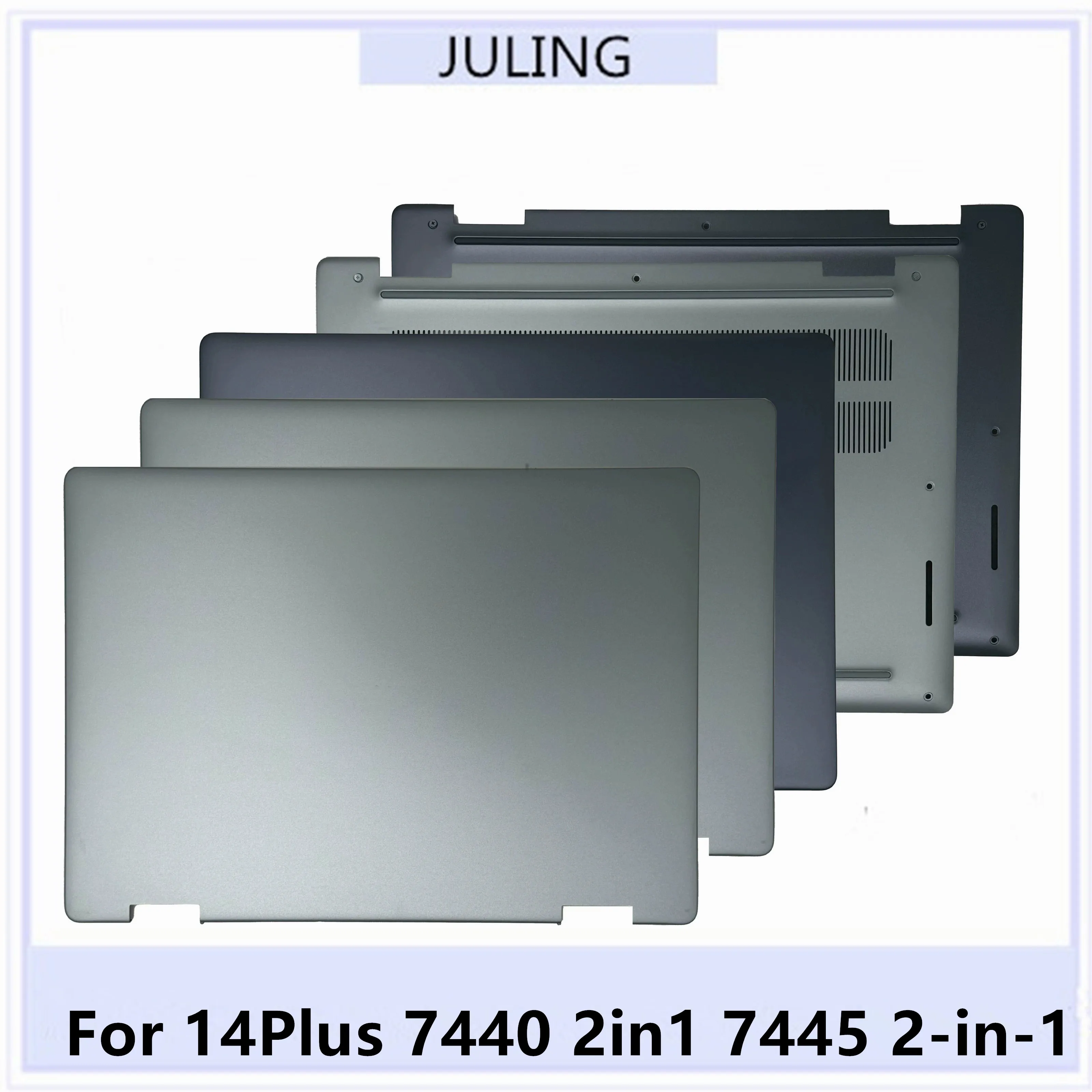 For DELL 14Plus 7440 2in1 7445 2-in-1 Laptop LCD Top Case Back Cover/Lower Bottom Case