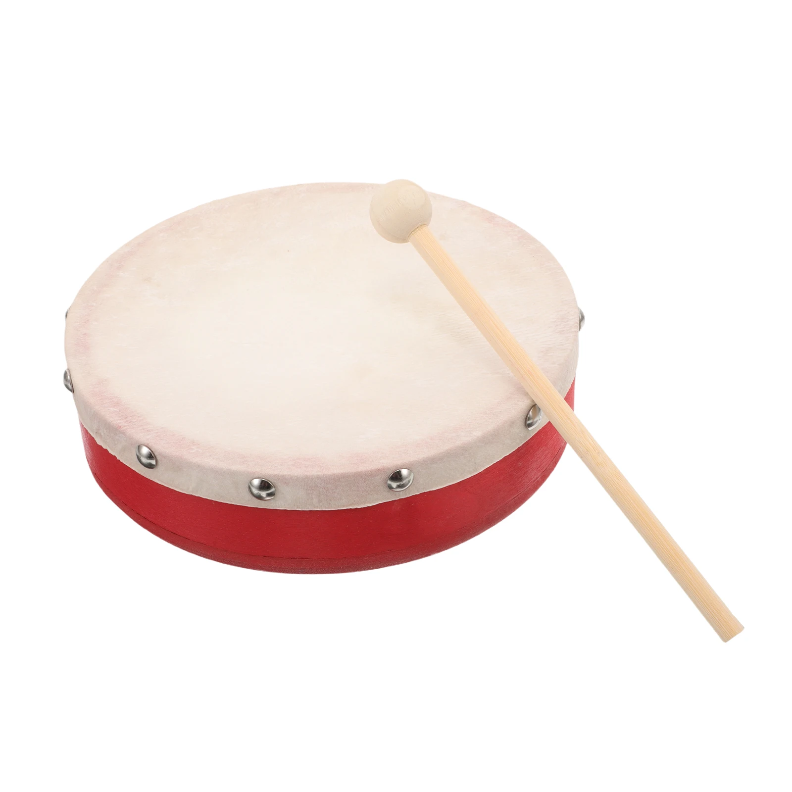 

's Percussion Instrument Hand Drum Musical Early Education Performance Props Red Interactive Play