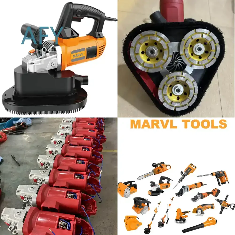 6 Speed Adjustable Concrete Dustless Coarse Planer for Wall Floor Renovation Sanding Tool Handheld Wall Planer for DIY Home