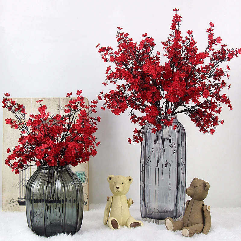 【セール中】造花赤ちゃんの息桜カスミソウ造花枝結婚式家の装飾フラワーアレンジメント