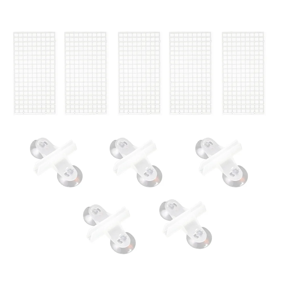 

10pcs Bottom Filter Plate For Fish Tank Aquarium Segregation Board Durable Pc Material Flat Safe Spliceable Cuttable Board