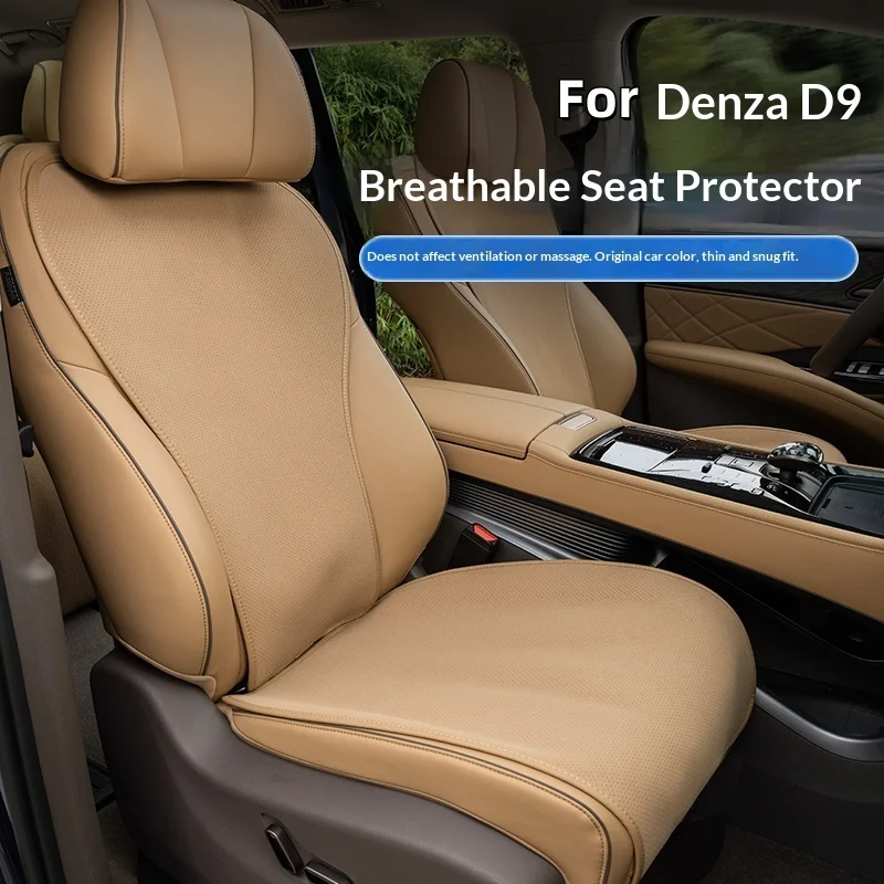 For Tengshi D9 Suede Seat Covers, Seat Protection Pads, Ventilated, All-Season, Scratch-Resistant, Car Interior Accessories