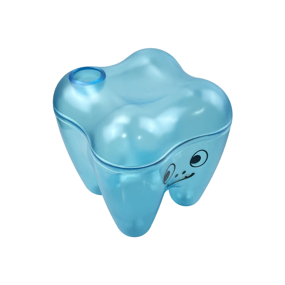 1Piece Dental Plastic Storage Box Tooth Shape Color Storage Box Cute Tooth Shape Desktop Sundries Storage Container Dentist Gift