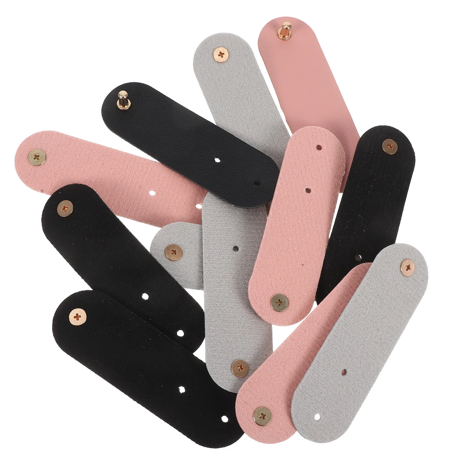 

12 шт., ремни-органайзеры для кабеля, многоразовый держатель шнура из полиуретана, универсальные проволочные стяжки для путешествий, офиса, домашнего стола, зажимы для управления