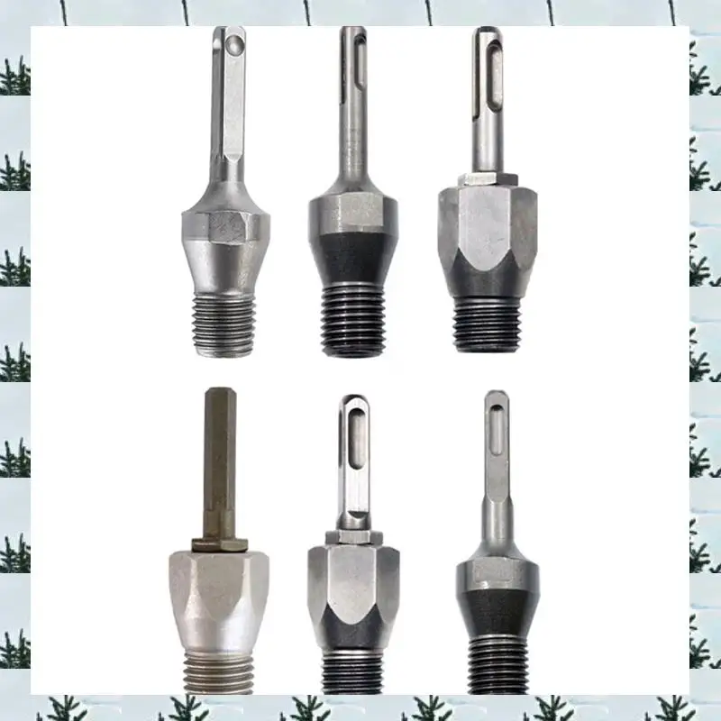 

ABLG 6PCS M22 Drill Adapter SDS Plus Diamond Core Bit Round Handle Connecting Rod For Electric Drill Converter