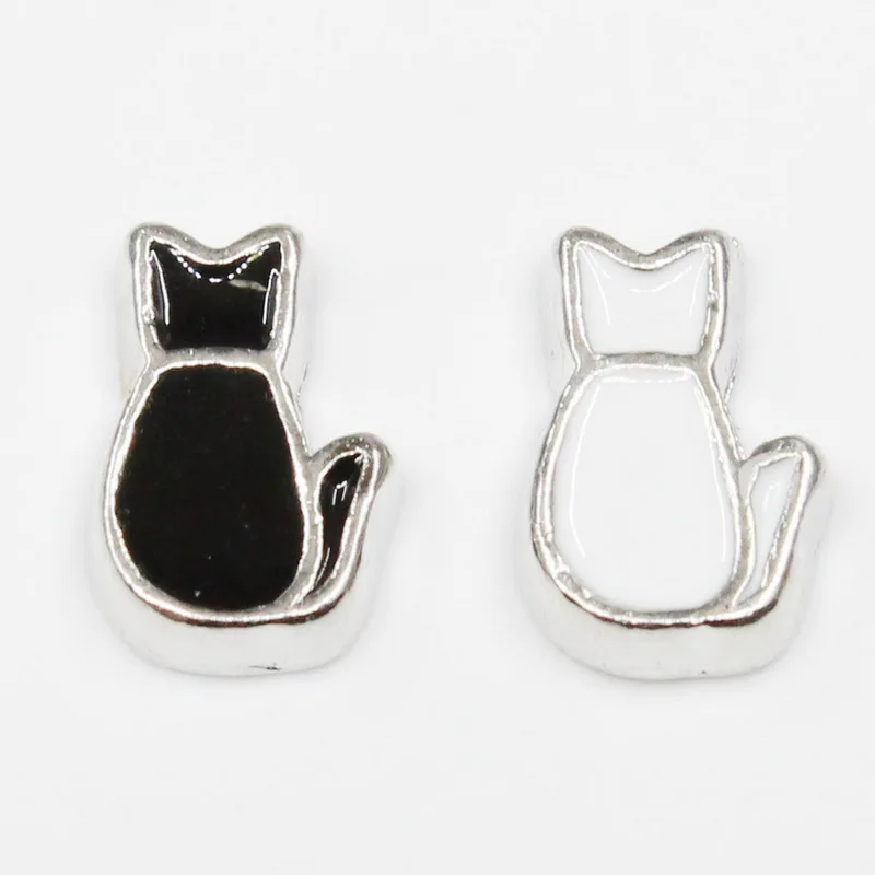 Floating Charms Enamel I Love Cats Pet Paws Animals Crystal 20pcs/Lot Living Glass Memory Lockets DIY Jewelry