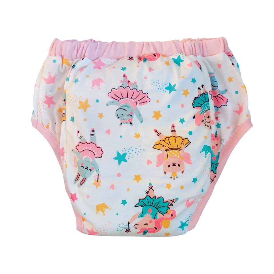 

Pink dancing ballet bunny Waterproof Adult Baby Traning Pants DDLG Reusable Nappies Adult Aloth Diaper Potty Underweaer Panties