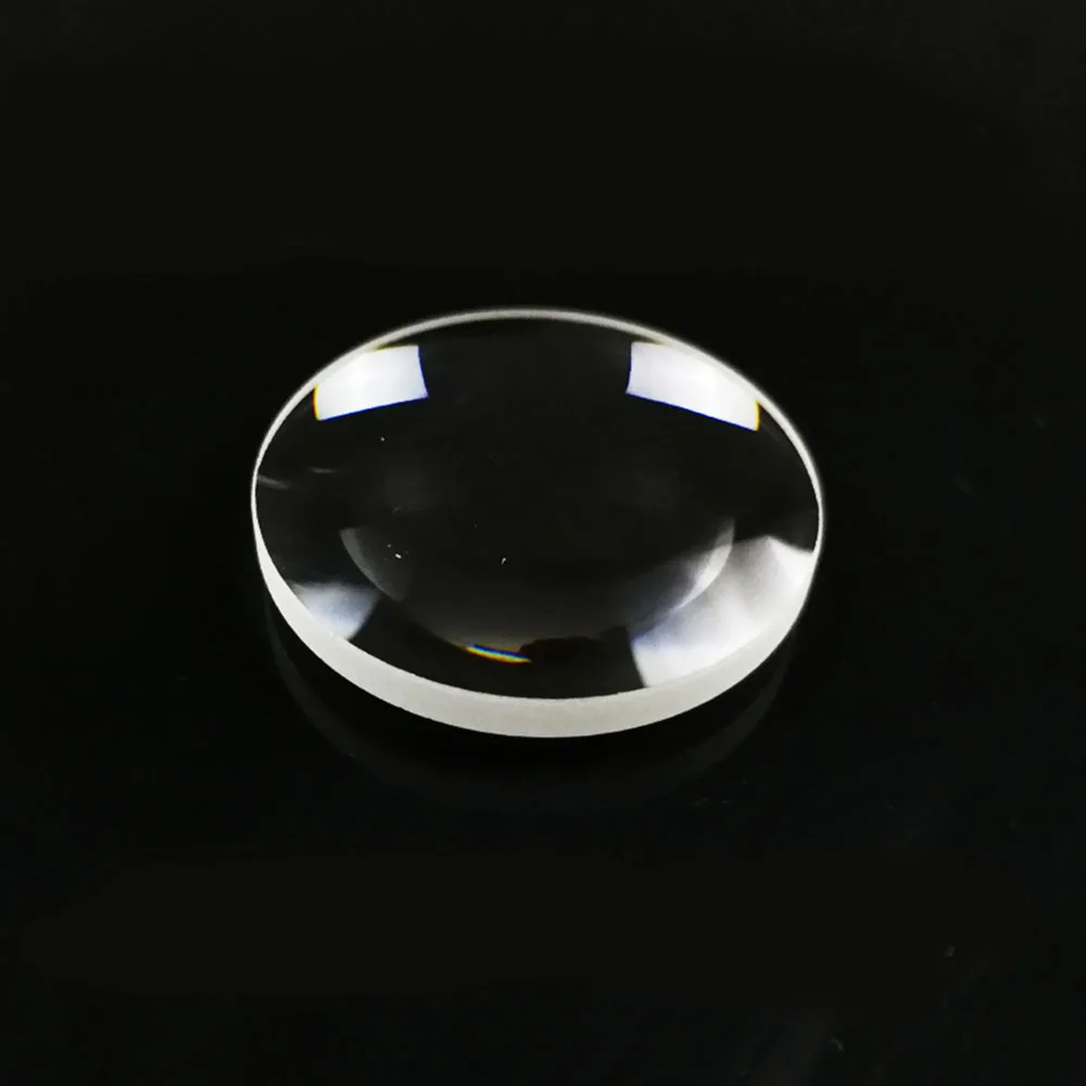 

1Pc Glass Optical Test Convex Lens 30mm Diameter 50mm Focal Length Glass Optical Instrument Triple Prism For Sensors
