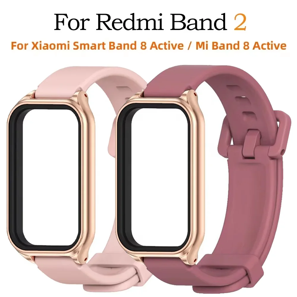 Xiaomi Mi Band 8用ストラップ,スマートウォッチ用アクティブストラップ,Redmi Band2アクセサリー