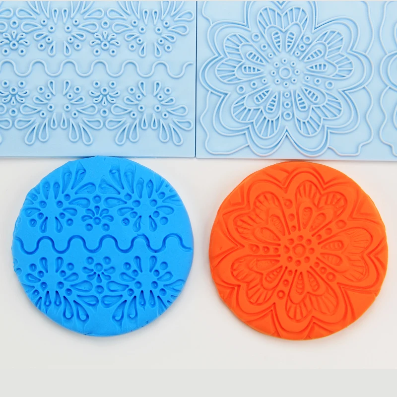 

Plastic 2pcs Sunflower Pattern Cake Decoration Fondant Molds Set HB05746