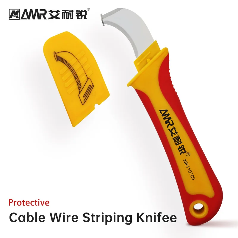 Insulation Electrician Blade 168 mm Insulation Electrician Knife Anti-magnetic Electrician Knife for Cable Stripping