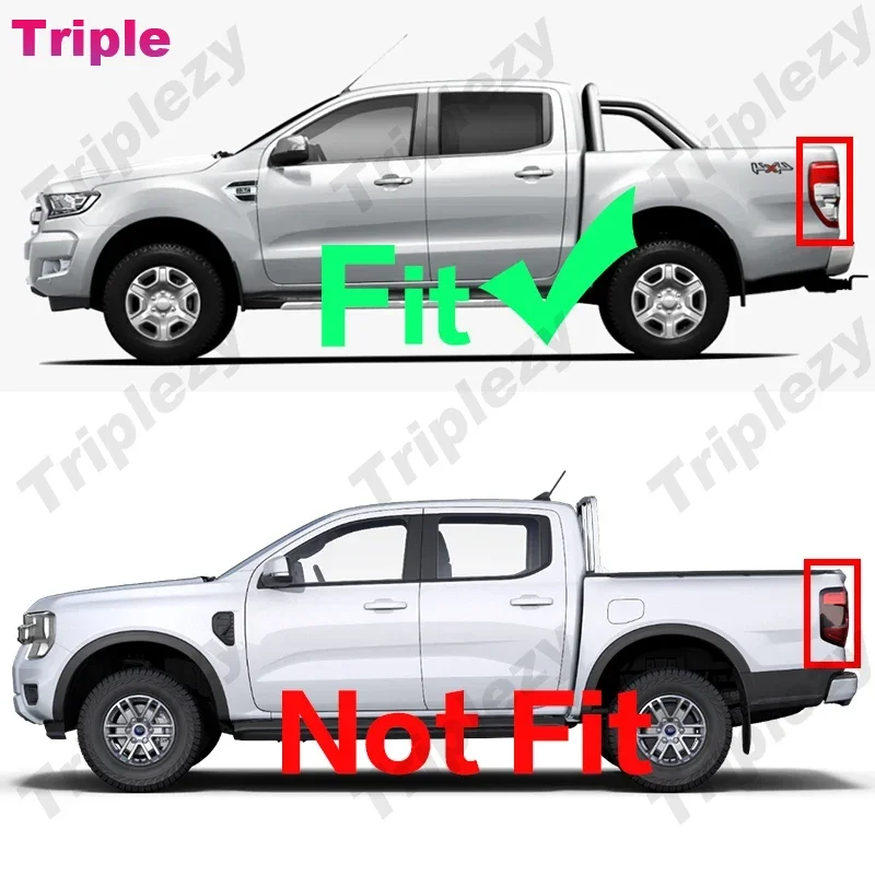 4Pcs Glossy Piano Black Car Window Trim Cover Carbon Fiber BC Pillar Posts Sticker For Ford Ranger Wildtrak Raptor XLT 2011-2021