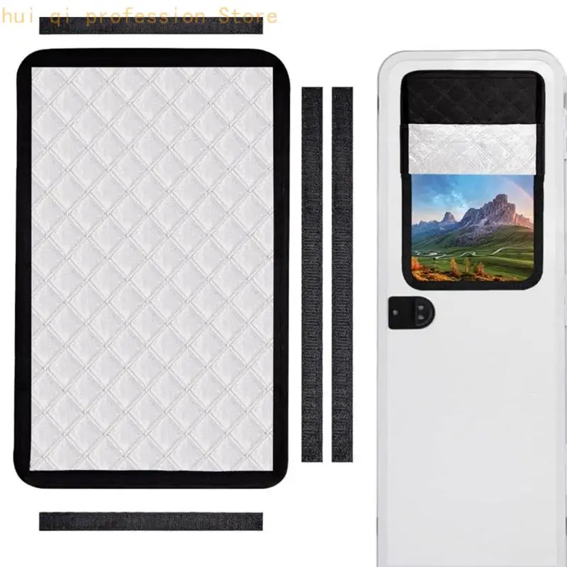 Heat Insulation Trailer Window Shades Curtains Flexible Easy Installation H8WE
