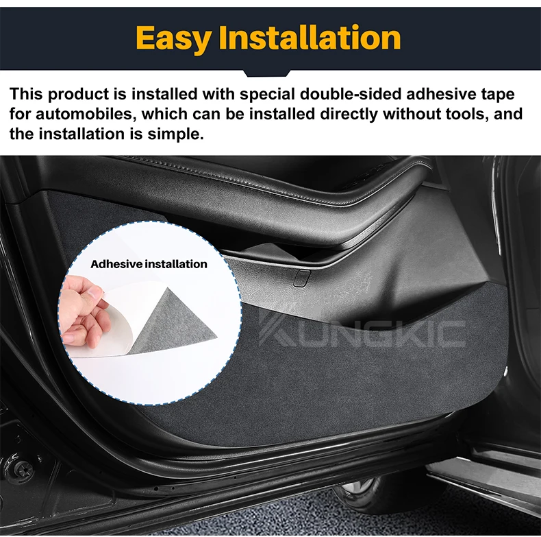 Für Mazda 3 BP 2019 2020 2021 2022 2023 2024 2025 2026 Mazda3 Axela Auto Anti-Kick-Pad Wildleder-Zubehör Türschutz – Detail 6