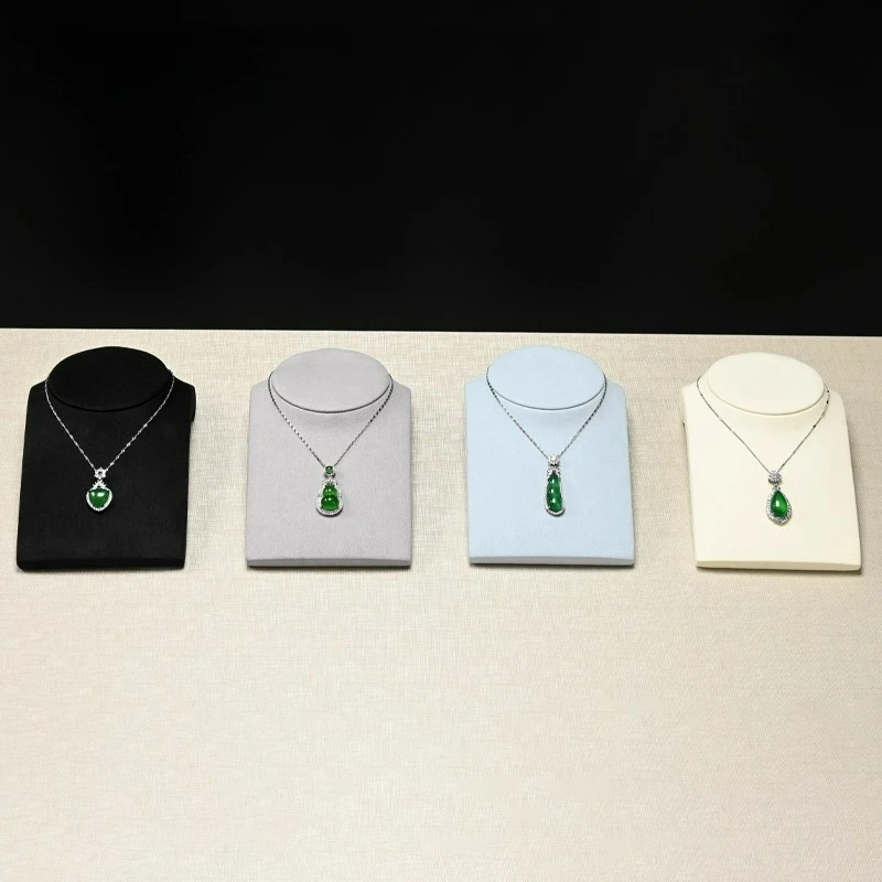 Necklace display stand, high-end necklace, portrait neck model, jade necklace stand, counter, horizontal portrait stand