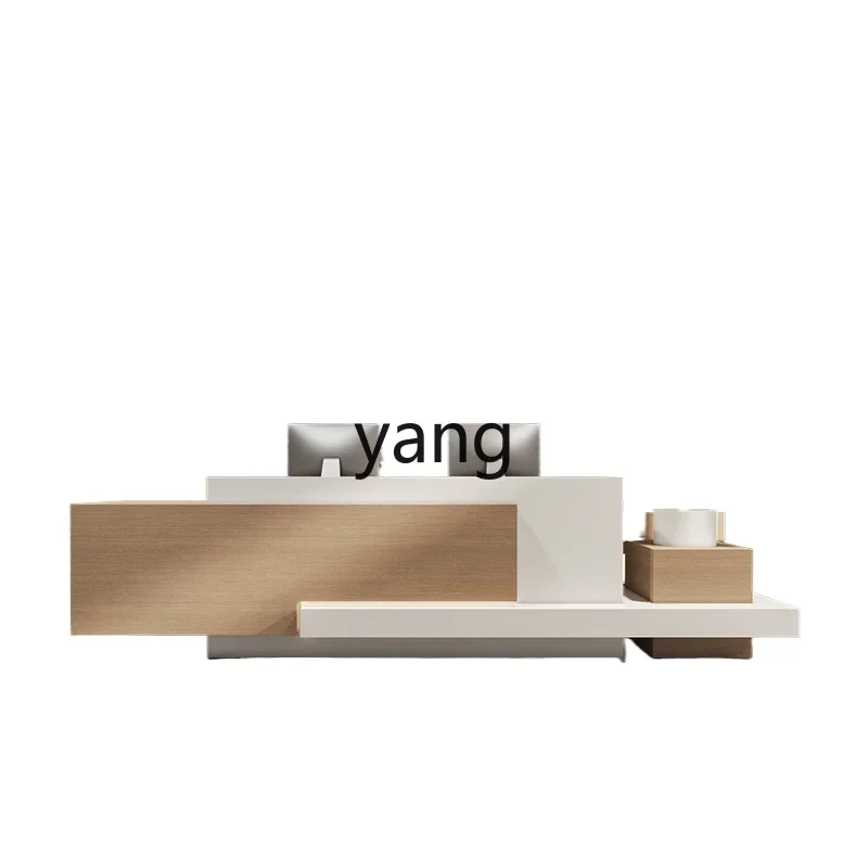 LMM simple modern store checkout page creative long lobby service desk