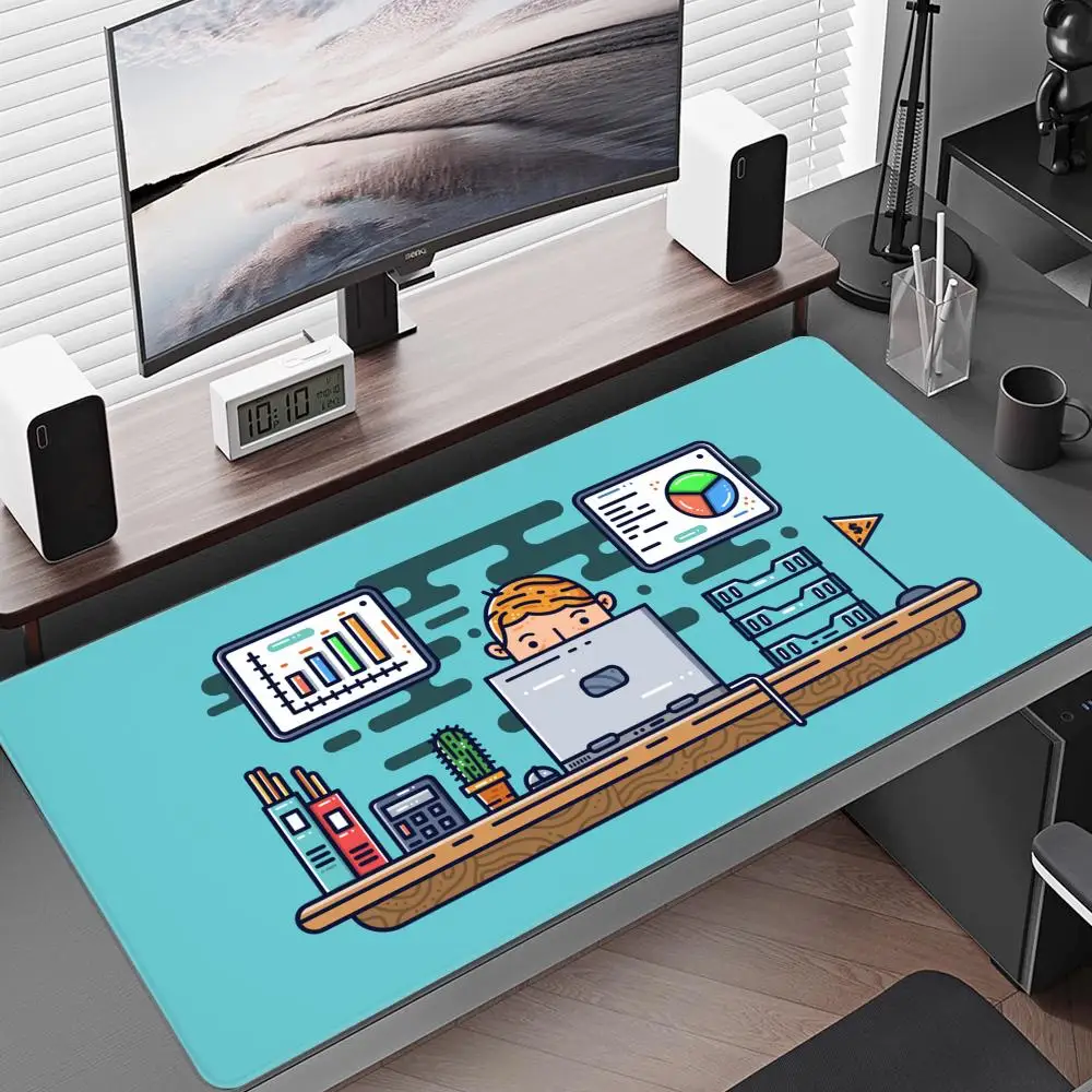 Python Programmer Eat Code Sleep Mouse Pad Printing Computer Mens Anime Gaming Table Carpet Mat Gamer Play PC Keyboard Desk