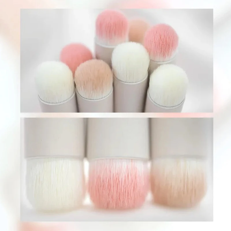 1PC Portable Round Head Mini Lip Brush Carry Lid Lipstick Brush Concealer Brush Girl Lip Gloss Smudge Makeup Brush