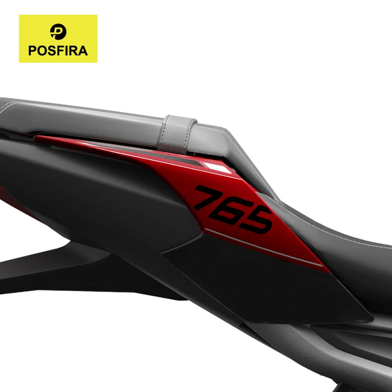 Виниловые наклейки POSFIRA на заднее сиденье мотоцикла для Triumph Street Triple 765 R RS 765RS 765R 2026 2025 2024 2023 Аксессуары