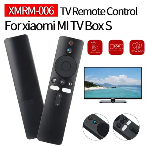 샤오미 미 박스 S 블루투스 신형 음성 리모컨 MI XMRM-006 스마트 TV 박스 미 TV 스틱 MDZ-22-AB MDZ-24-AA 구글 어시스턴트