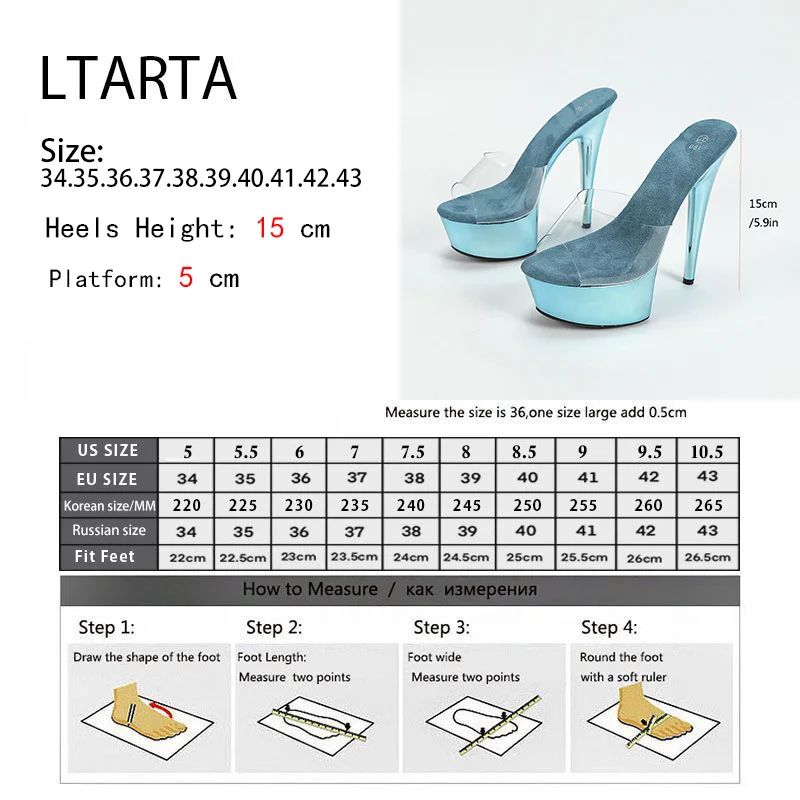 Women\'s High Heels Thin Heel Sexy Waterproof Table 15cm High Super High Heel Slippers LFD-8661-B24