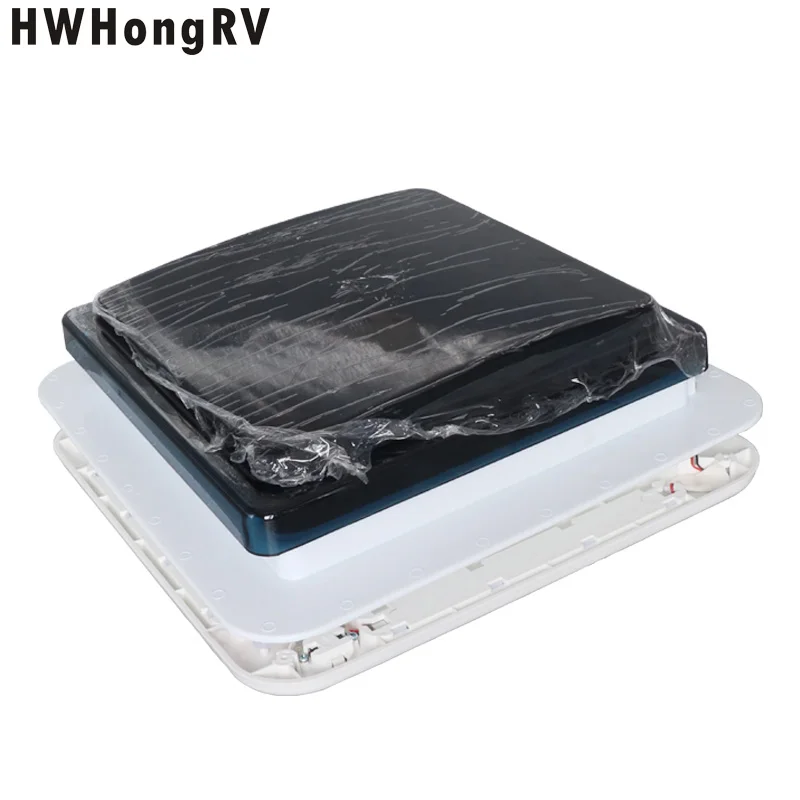 HWHongRV Rv سقف تنفيس مروحة مقطورة شاحنة التخييم البضائع تنفيس الهواء 12 فولت فولت 11 بوصة افتتاح تدفق الهواء مركبة ترفيهية