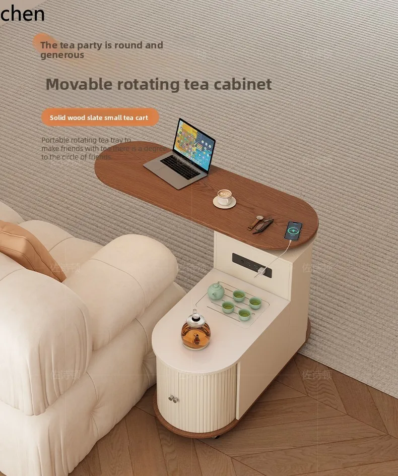 

YXY Tea Table with Tea Brewing Function, Mobile Tea Water Table, Sofa Side Cabinet,Sofa