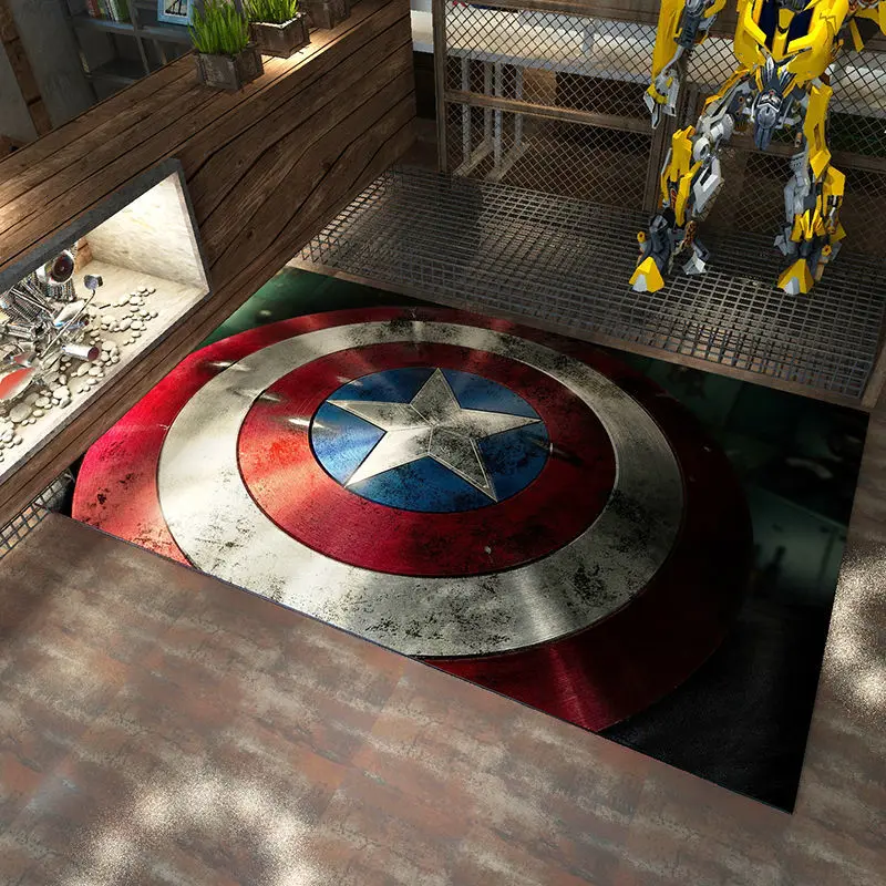 Avengerss Irons Mans Captains Americas cartoon carpet Tatami Children Room Carpet Antiskid Area Rug Livingroom Cartoon Tapete