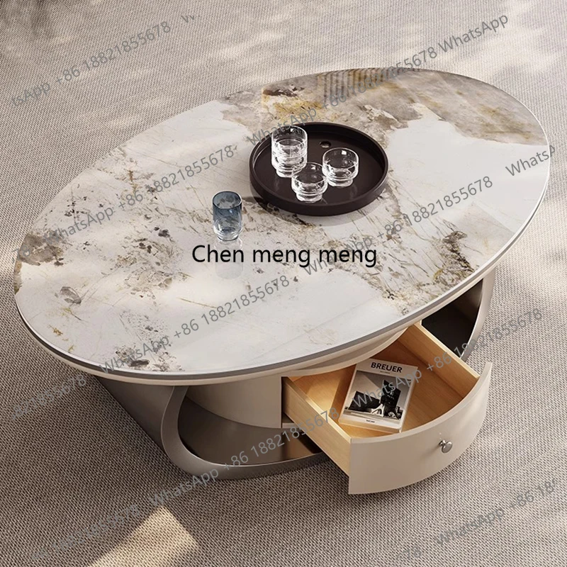 

Кофейный столик K153 класса люкс с отсеком для хранения, в скандинавском стиле, премиум-класса, гламурный, современный, для гостиной, мебель для зоны отдыха