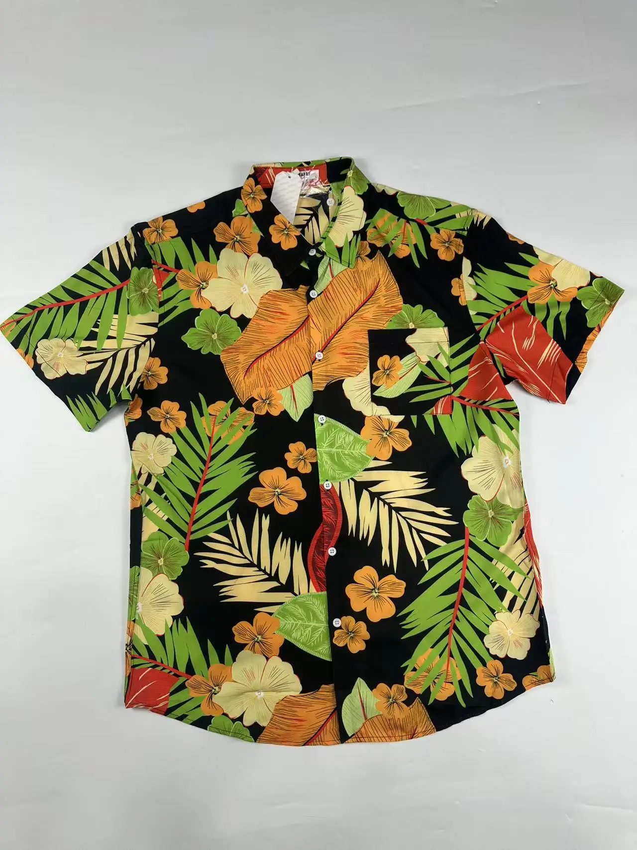 

Men's Summer Thin Short Sleeve Loose Fit Shirt Quick Dry Outdoor Beachwear Fashion Urban Style Casual Shirt Floral Print