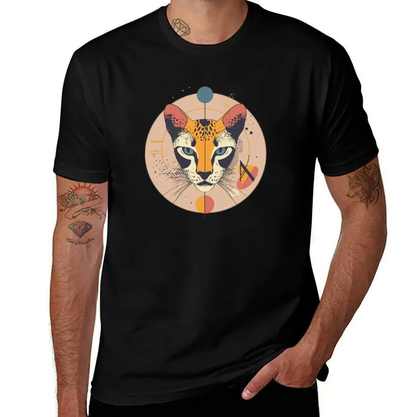 

Big Cat T-Shirt boys whites oversize t-shirts man Louboutins mens t shirts casual stylish