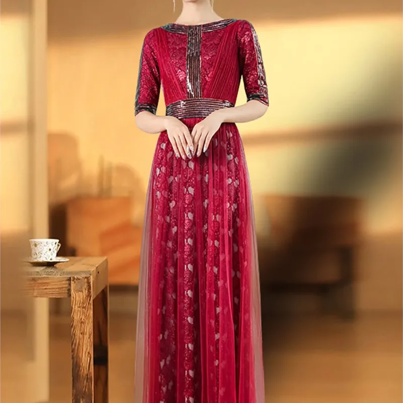 Xi mother-in-law new light luxury end big brand foreign temperament usually can wear mother dress