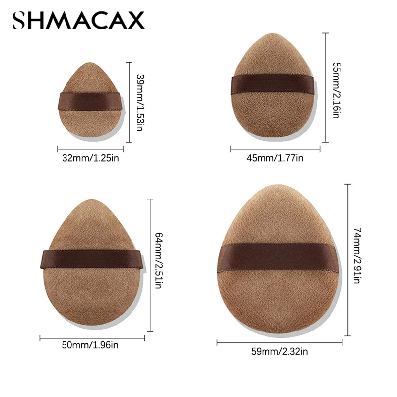 Powder Puff Drop Shape Cosmetic Puff Soft Makeup Sponge For Face Eye Contouring Washable Crystal Velvet Puffs Makeup Accessories