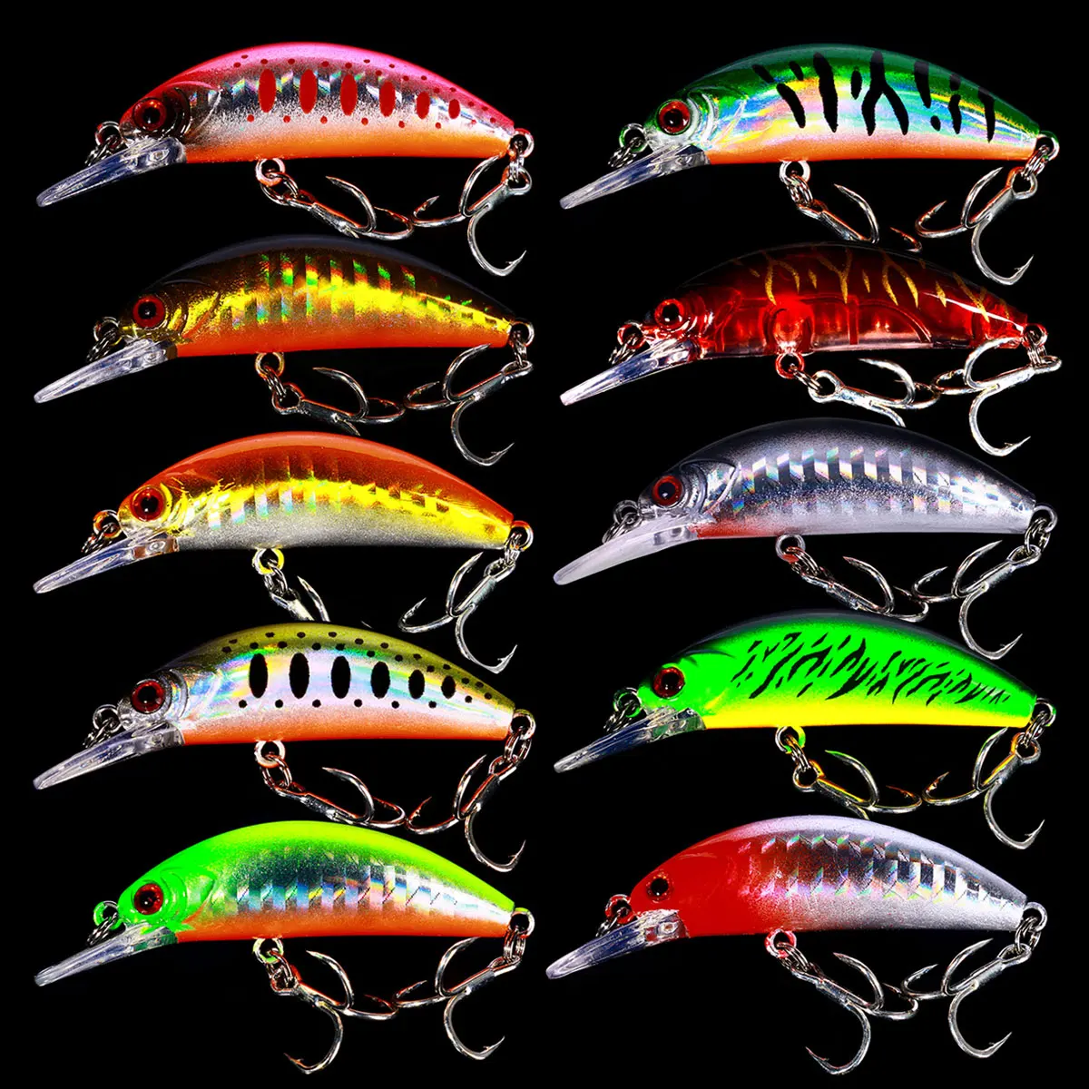 Mini Jerkbait Hundible 6cm para Perca – Señuelo Buceo Profundo - imagen 3