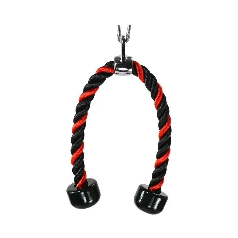 70/90/120cm Heavy Duty Tricep Rope Pull Down Fitness Cable Attachment Biceps Triceps Back Muscle Exerciser Coated Nylon Rope