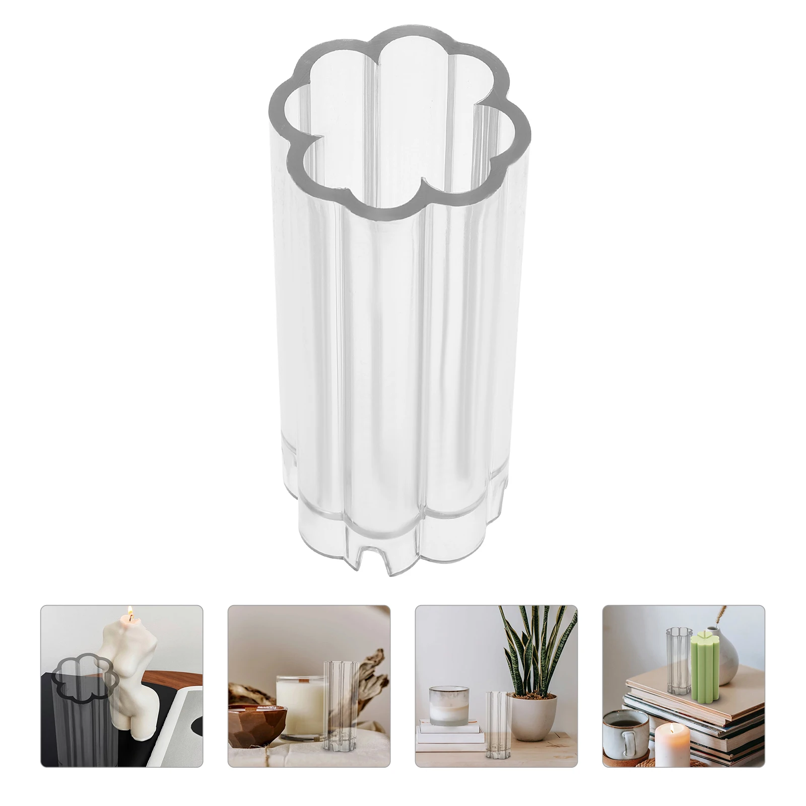 

1Pcs Acrylic Mold Geometrical Column Shaped Transparent Design Easy to Use for DIY Projects Mold